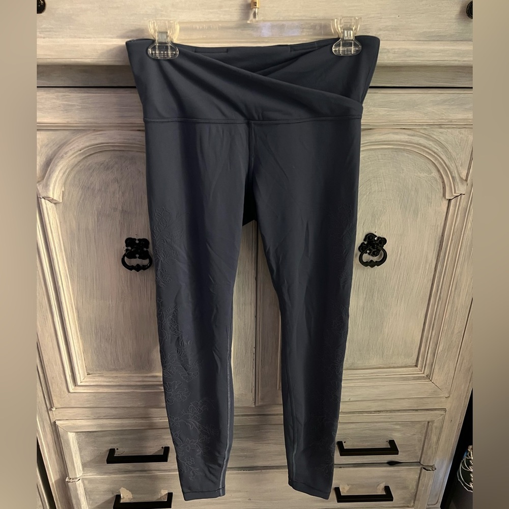 lululemon athletica Navy Crossover Waist Leggings